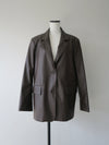 vegan leather single jacket