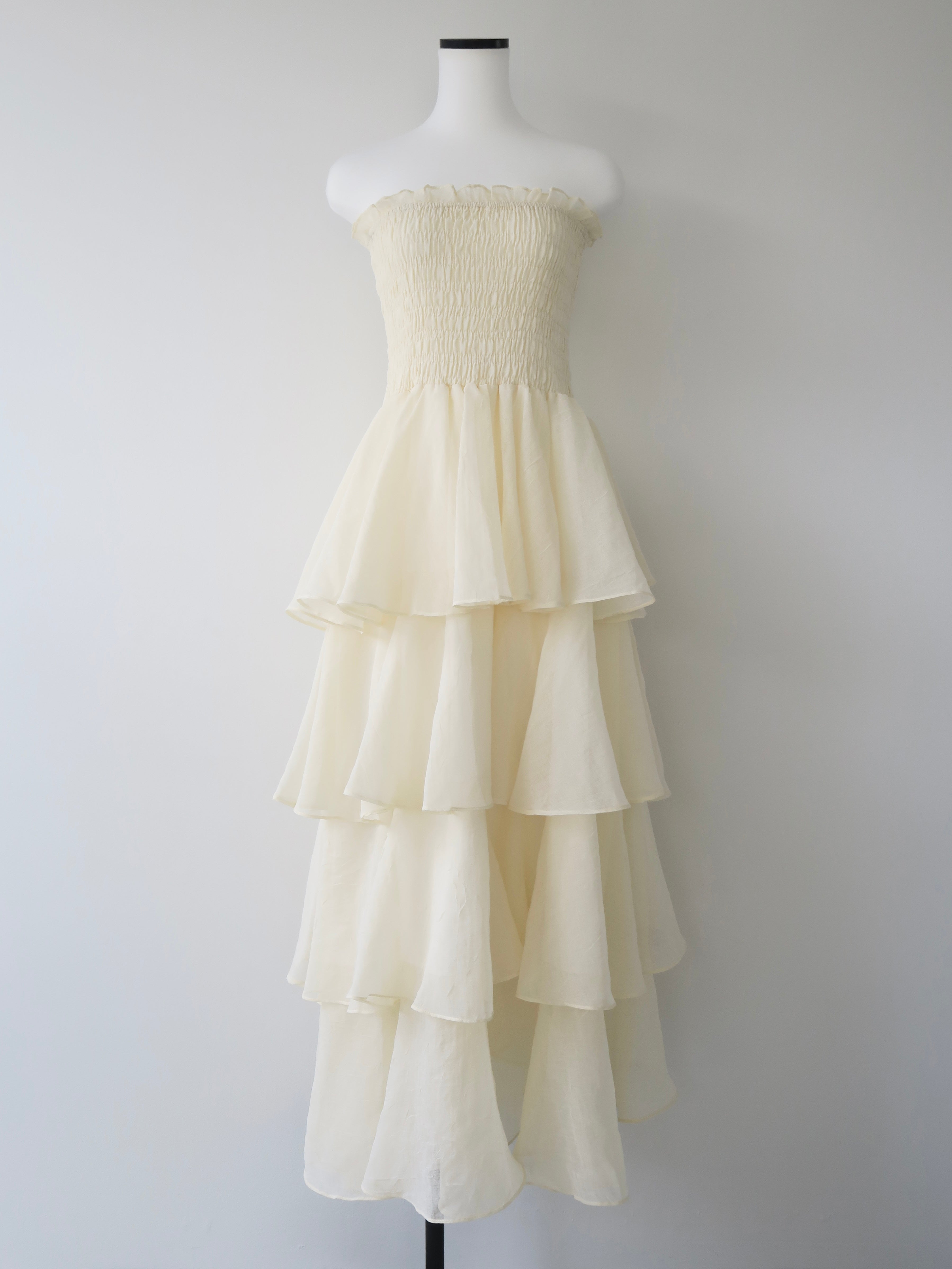 ワンピース celon frilly tiered dress frilly tiered dress – célon