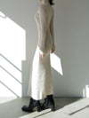 angora knit long dress