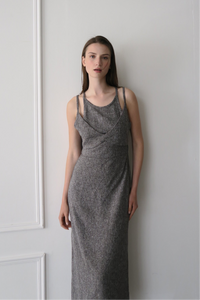 sample sale / tweed tight cami dress