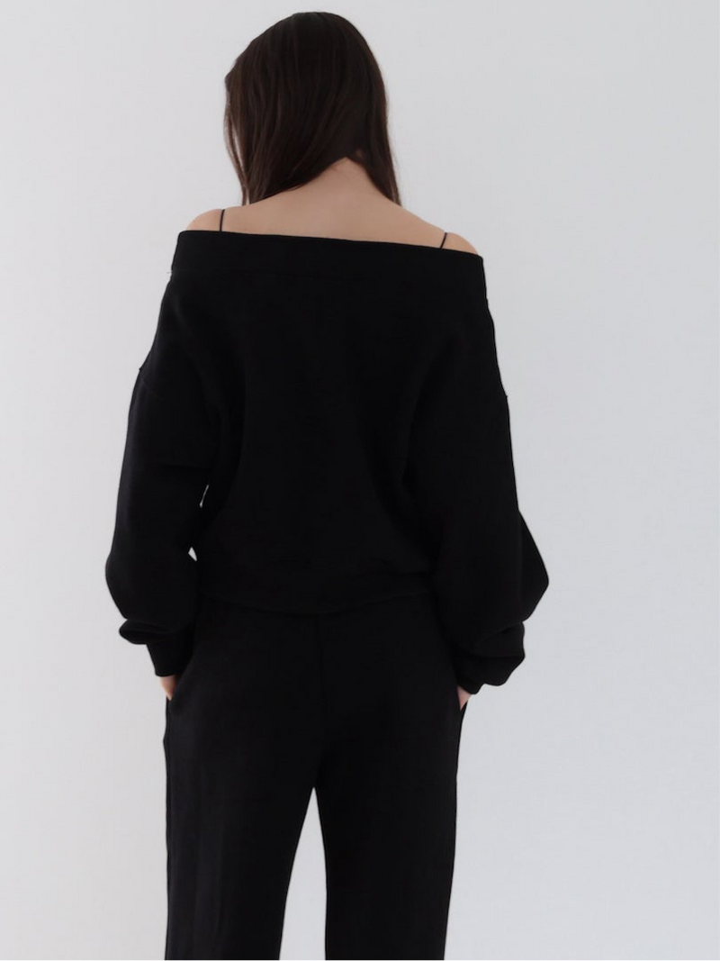 トップス maison celon off shoulder sweat off shoulder sweat – célon