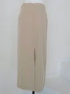 raw hem slim long skirt