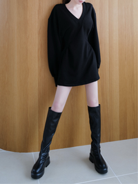 volume sole long boots