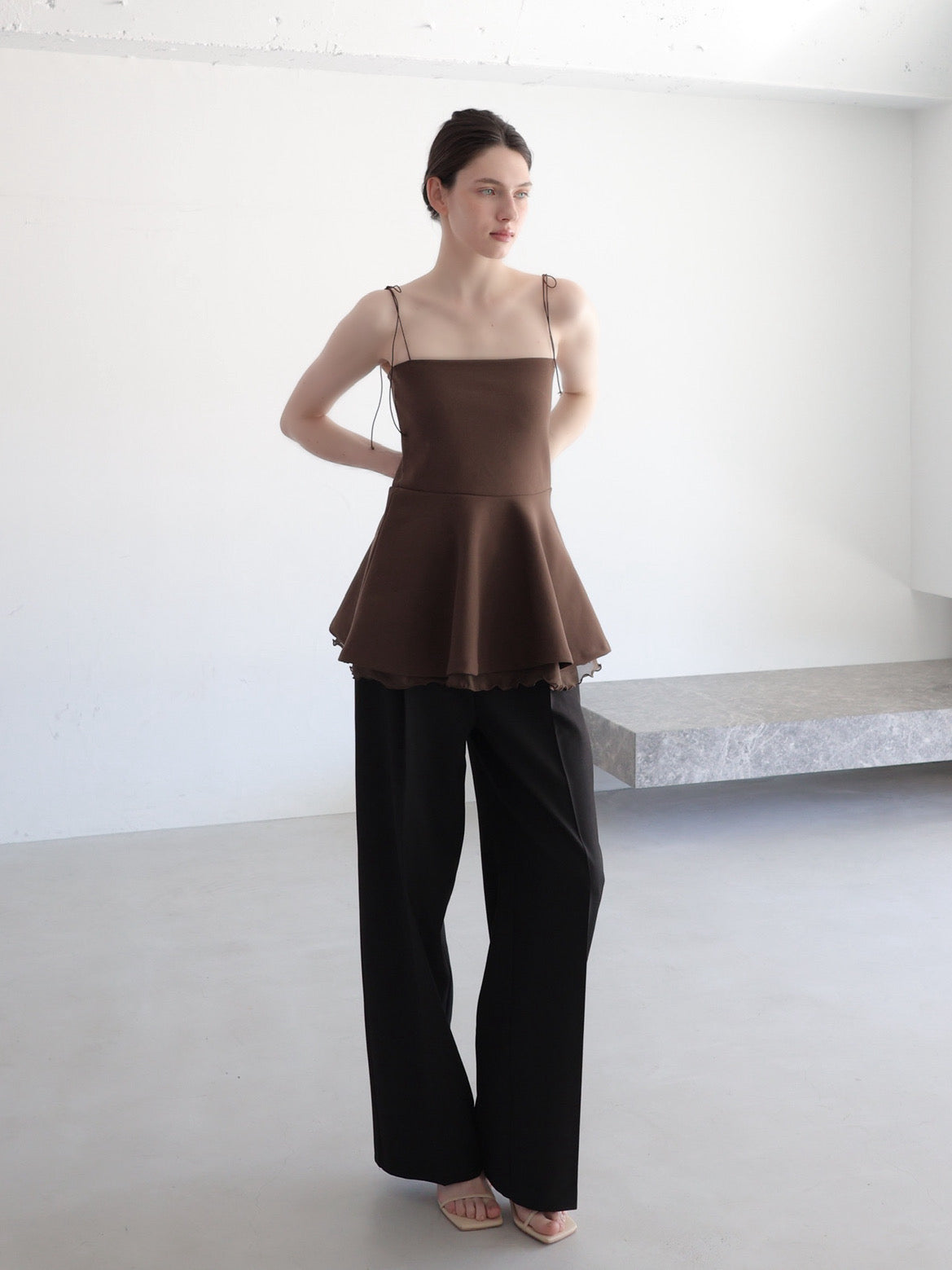 flare peplum top – célon