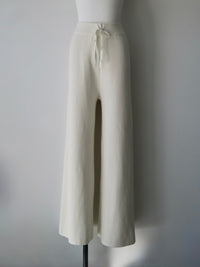 brushed seed stitch knit pants