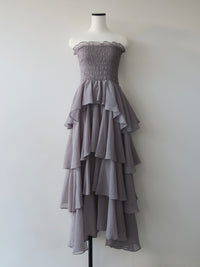 frilly tiered dress