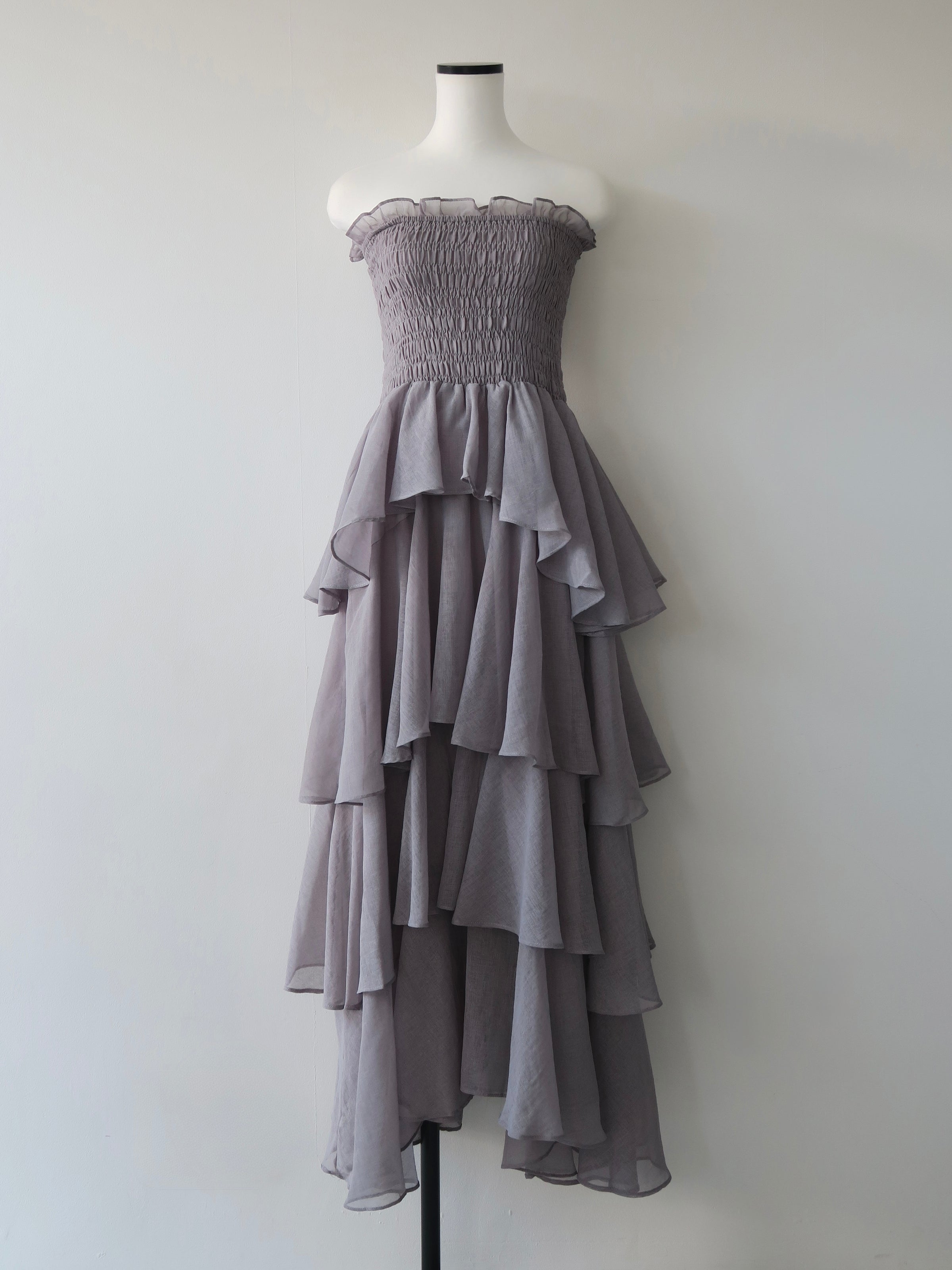 frilly tiered dress