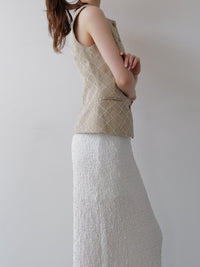 tailored diamond vest
