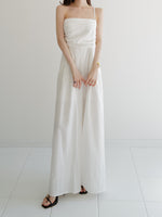 gathered bare jumpsuits