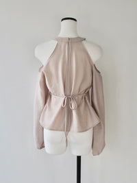 halter neck chiffon blouse