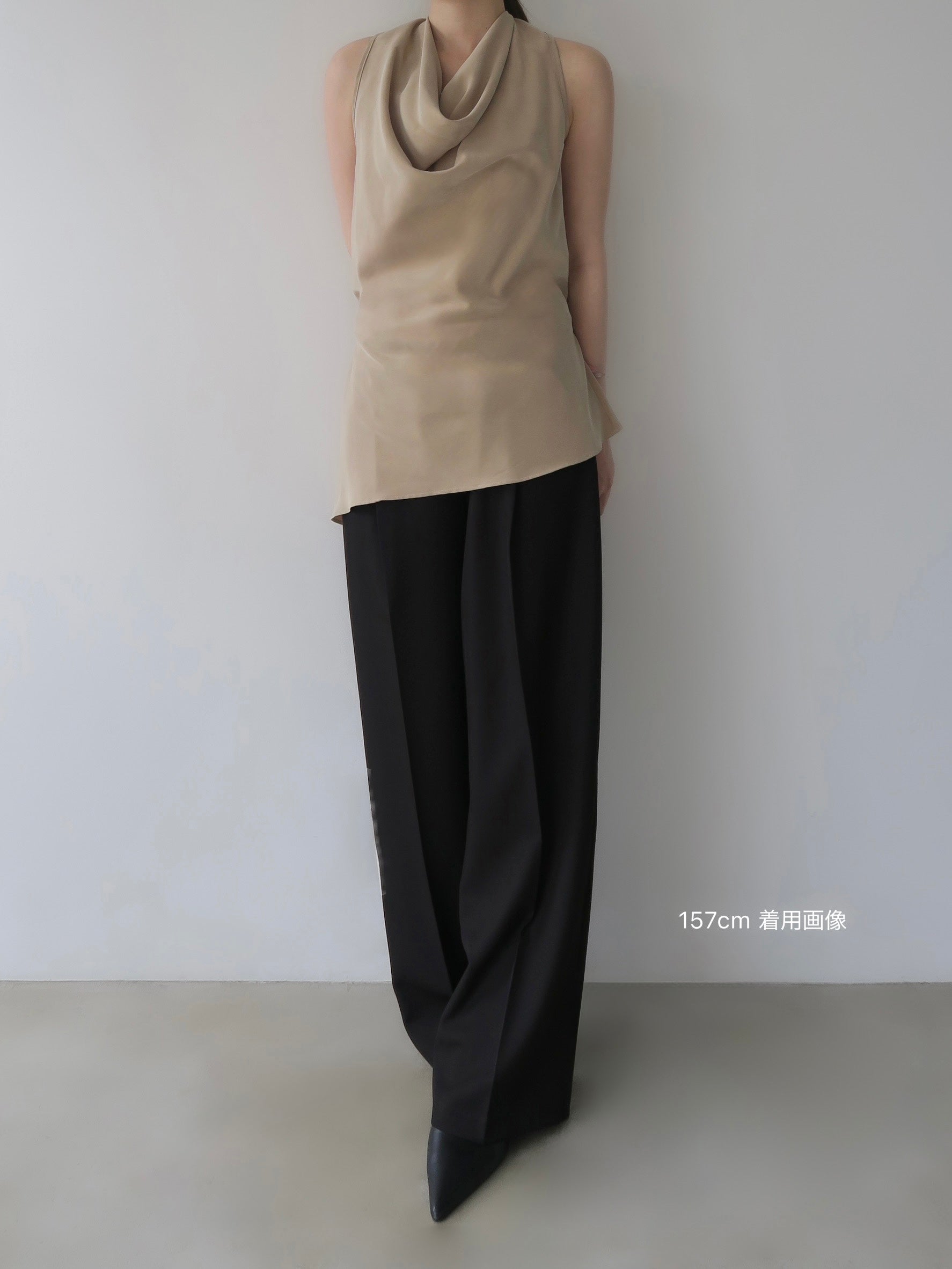 drape cowl blouse