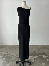 asymmetry drape cami dress