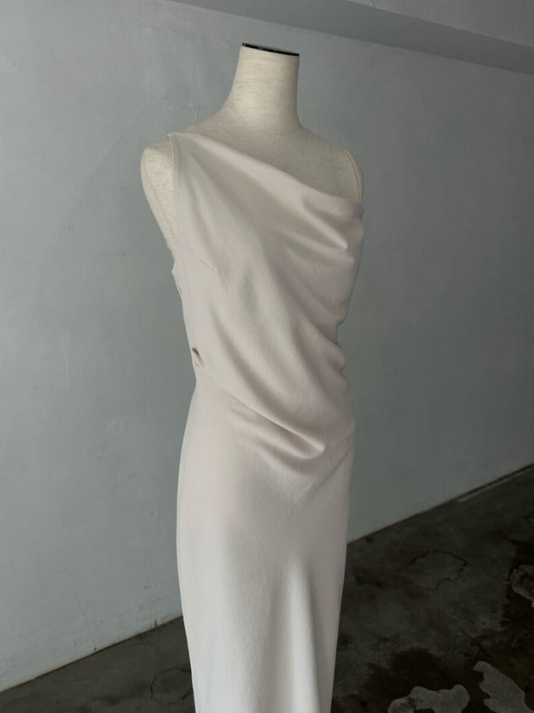 asymmetry drape cami dress