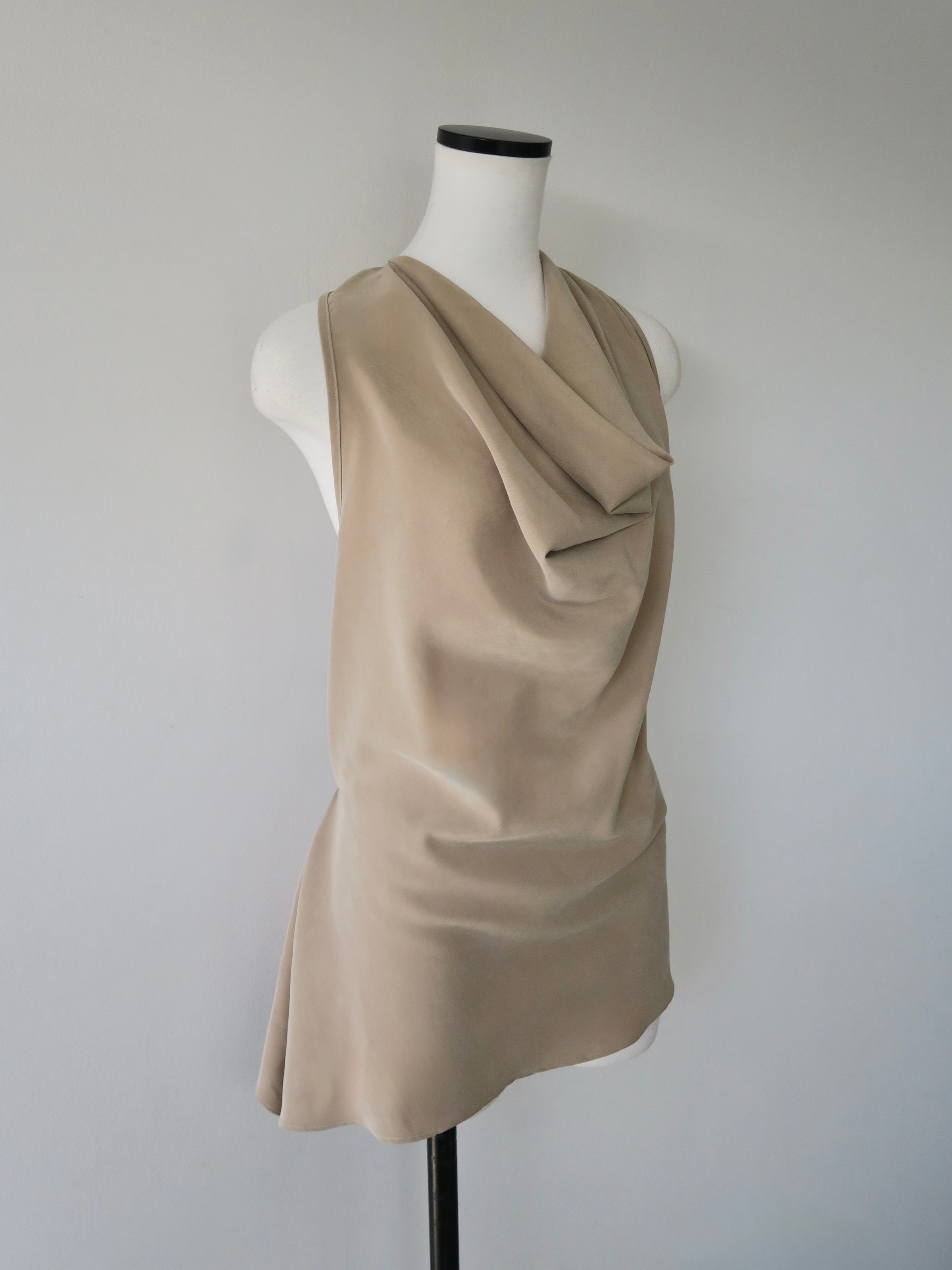 drape cowl blouse