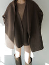 cashmere cape half coat