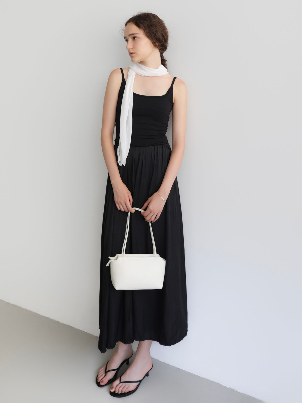 leather thin strap bag