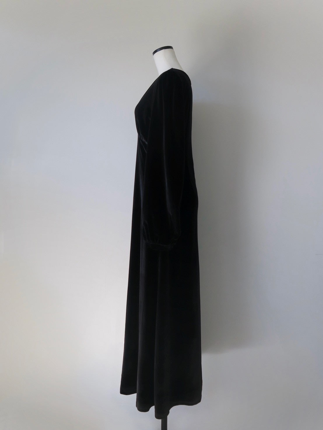 velour tie flare dress