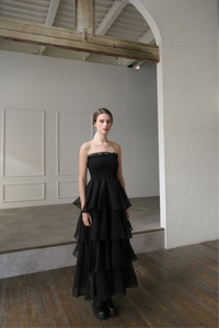 frilly tiered dress – célon