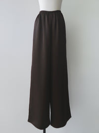 satin straight pants