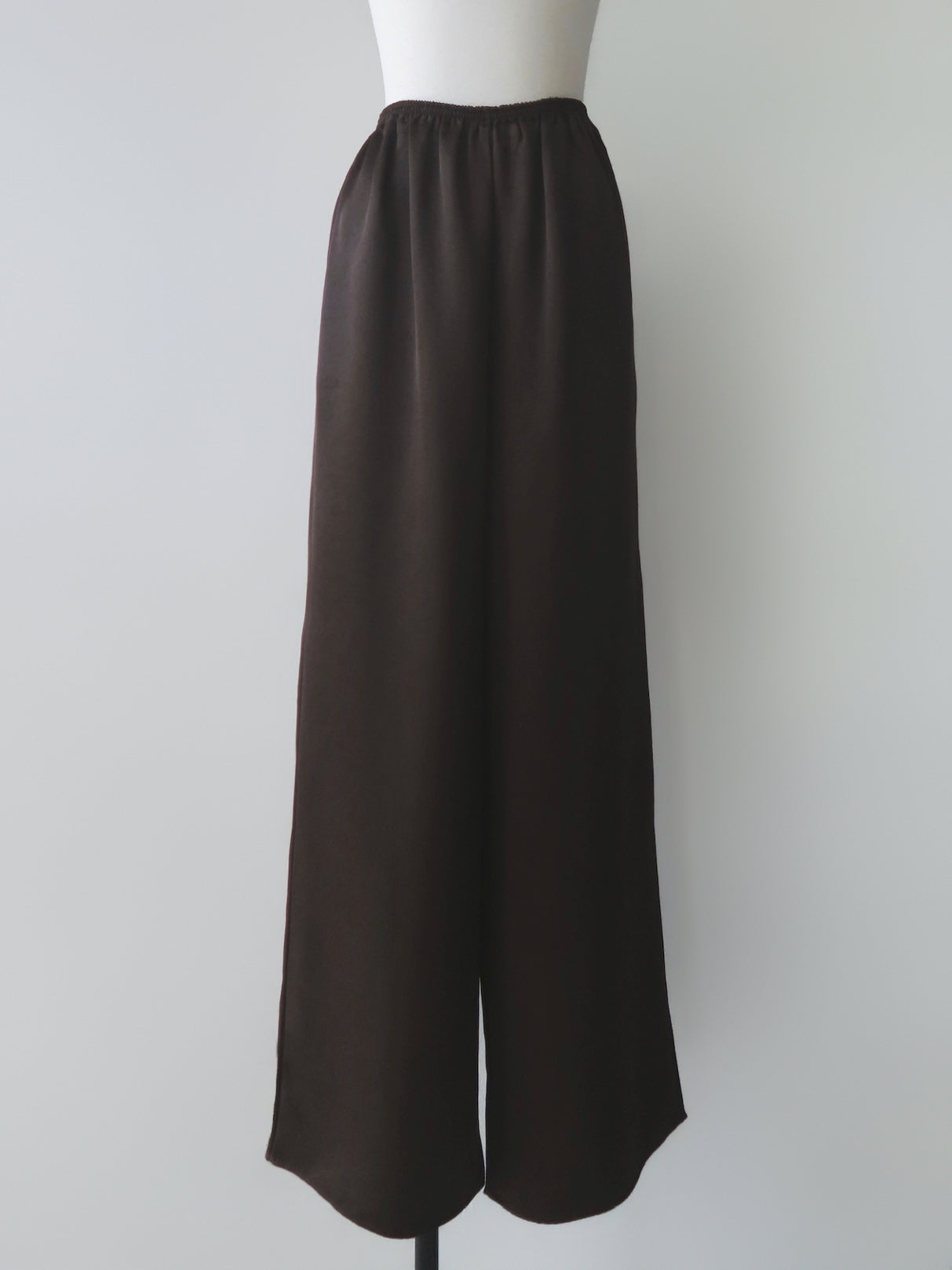 satin straight pants