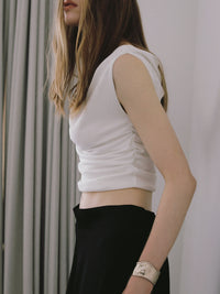fluid drape neck top