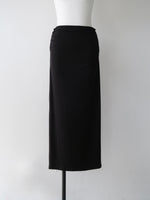 ruched waist long skirt