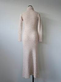 angora knit long dress
