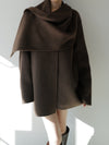cashmere cape half coat