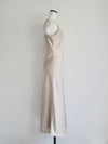 satin cami long dress