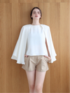 cascade layered-like blouse