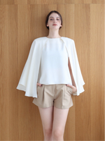 cascade layered-like blouse