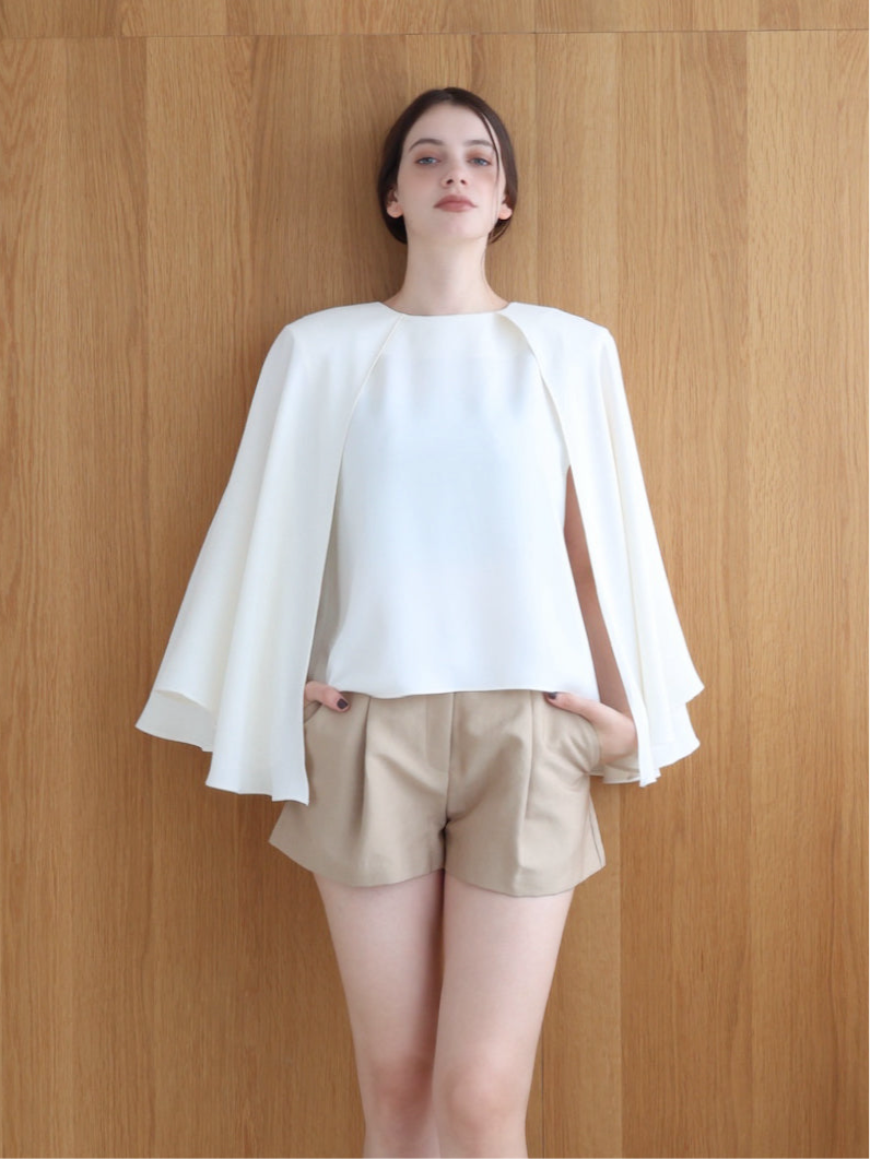cascade layered-like blouse