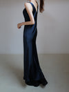 ( 9/18 20:00~ resale ) satin v long dress