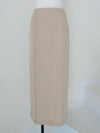 raw hem slim long skirt