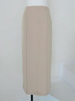 raw hem slim long skirt