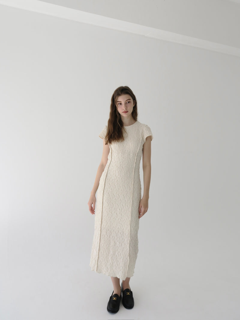 jacquard line dress