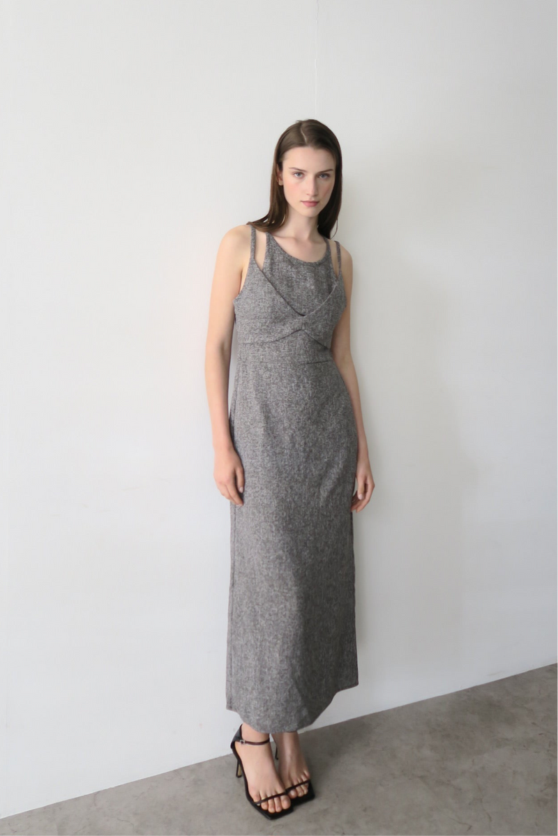 tweed tight cami dress