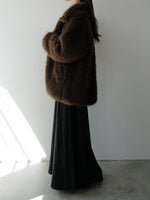 shaggy over sized short coat