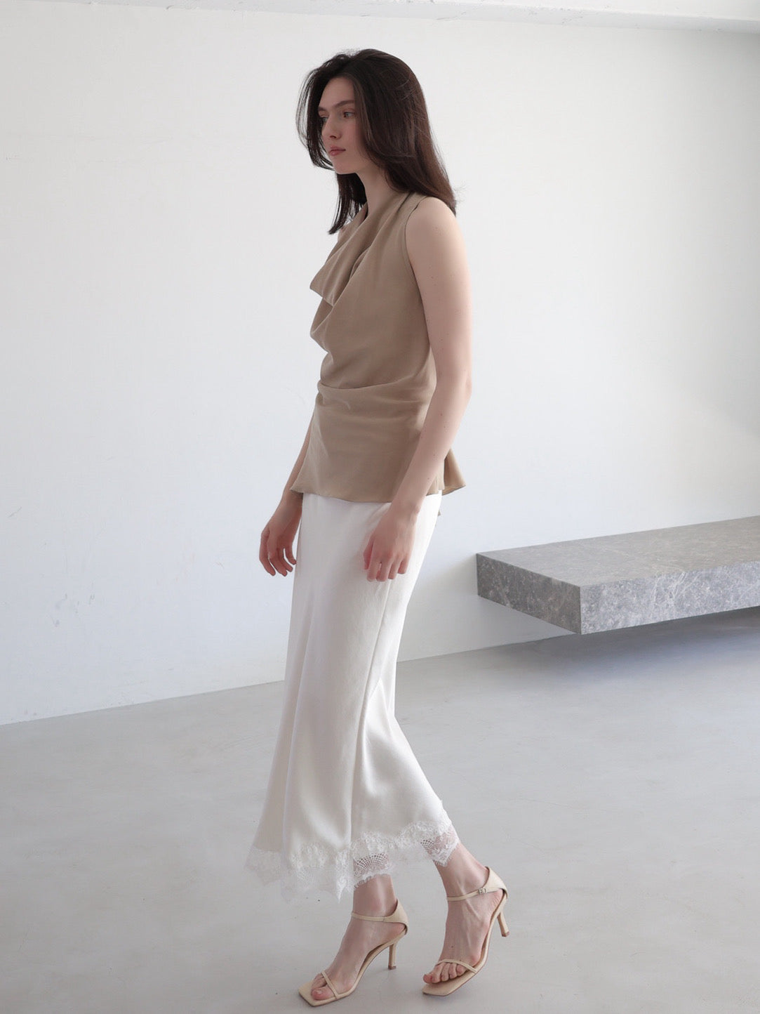 drape cowl blouse
