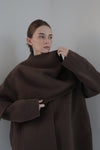 cashmere cape half coat