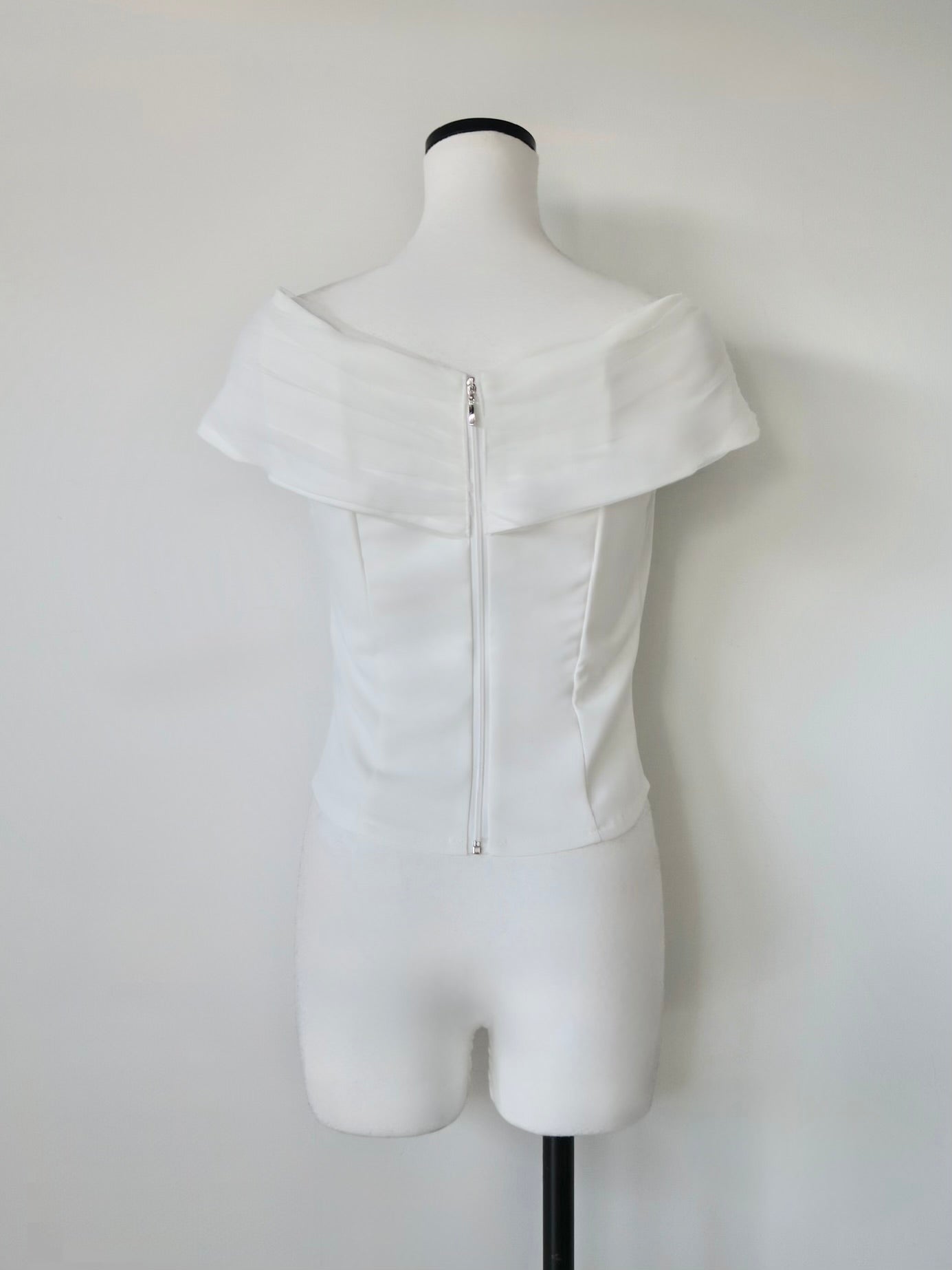 soft sheer cross shoulder blouse