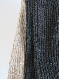 summer sale / hook rib knit skirt