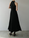 flow cowl neck dress