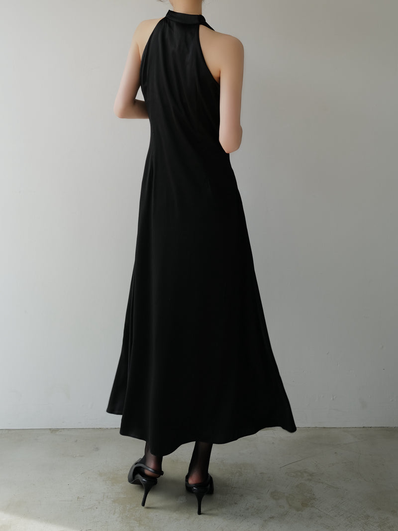 flow cowl neck dress