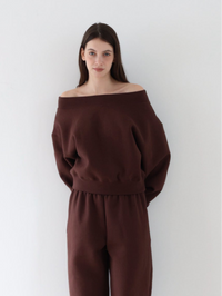 off shoulder sweat