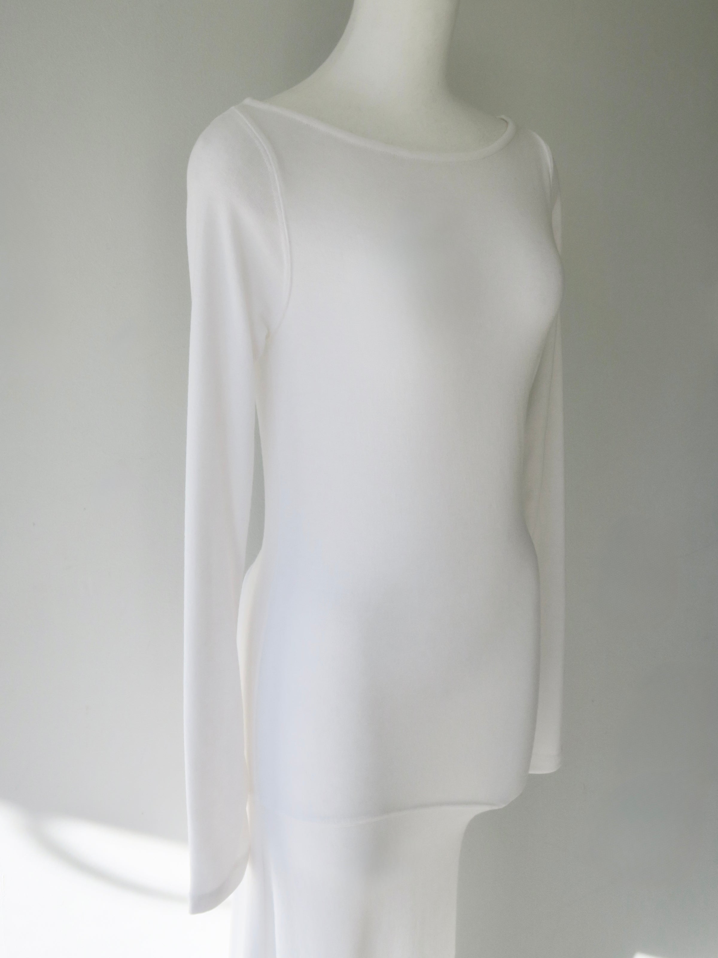 silky fitted off shoulder long dress