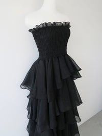 frilly tiered dress
