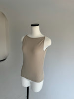 boat neck sleeveless top