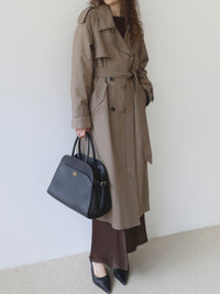 moca long trench coat