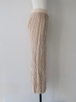 fringe knit tight skirt